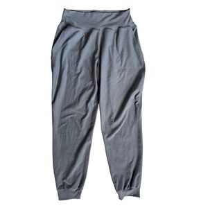 Beyond Yoga Womens High Waisted Midi Joggers Heather Gray Size M Pockets